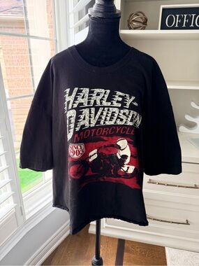 HARLEY-DAVIDSON Graphic Black T-Shirt Women’s/Men’s Unisex Size 3XL Made In Usa